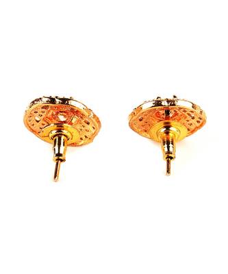 Gold Plated Stone Earrings 4