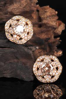 Gold Plated Stone Earrings