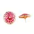 Pink Gold Plated Stone Earrings