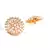 White Gold Plated Stone Earrings