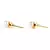 White Gold Plated Stone Earrings