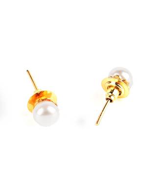 White Gold Plated Stone Earrings 5