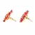 Pink Gold Plated Stone Earrings