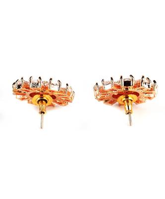 Gold Plated American diamonds Earrings 4