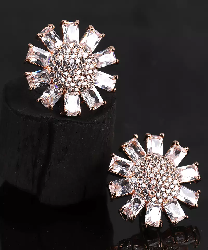 Gold Plated American diamonds Earrings