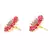 Pink Gold Plated Stone Earrings