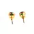 Green Gold Plated Stone Earrings