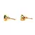 Light Green Gold Plated Stone Earrings