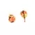Pink Gold Plated Stone Earrings