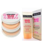 Kiss Beauty Combo Of Babt Skin CC Cream and Baby Skin Compact Powder
