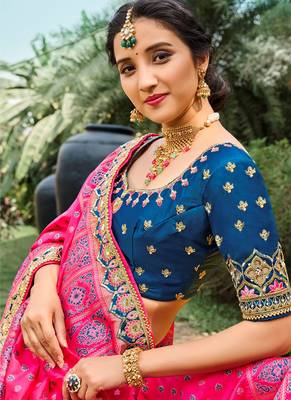 BlueSilk Bridal Designer lehnga with Heavy Embroidery 2