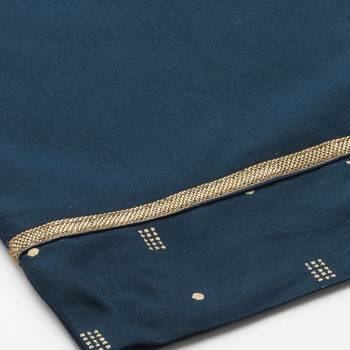 Women's Rayon Blue Kurta Set 7