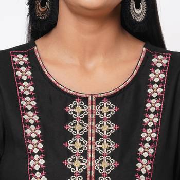 Women's Rayon Black Tops 5