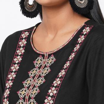 Women's Rayon Black Tops 6