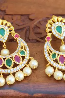 Multicolor agate earrings