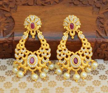 Red agate earrings 1