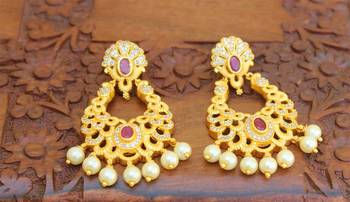 Red agate earrings 2