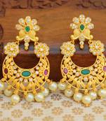 Multicolor agate earrings