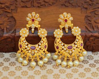 Red agate earrings 1