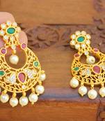 Multicolor agate earrings