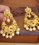 Multicolor agate earrings