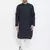 Blue plain cotton men-kurtas
