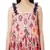 Eman Red Colour Printed Art Georgette Long Tiered Dress