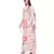 Pink Colour Printed Silkmul Kaftaan