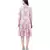 Pink Colour Printed Crepe Frill Hem Tunic