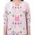 Pink Colour Printed Crepe Frill Hem Tunic