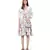 White Colour Printed Crepe Frill Hem Tunic