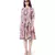 Red Colour Printed Crepe Frill Hem Tunic