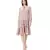 Coral Colour Printed Crepe Frill Hem Tunic