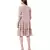 Coral Colour Printed Crepe Frill Hem Tunic