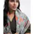 Blue Ikat Garden Print Silkmul Full Width Scarf