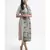 Pink Ikat Love Print Silkmul Full Width Scarf