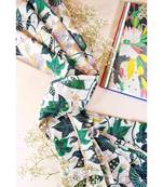 Payal Singhal White Abutilon Print Full Width Scarf in Gift Box