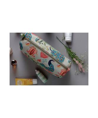 Payal Singhal Khaki Anaar Aur Mor Print Large Sized Vanity Kit 2