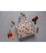 Khaki Chidiya Print Tote Bag