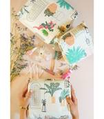 White Cafe Morocco Printed Small, Medium and Large Vanity Kit Set