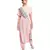 Pale Blue Crepe Gota Oggee Embroidered Tie- Up Belt with Colourful Tassels