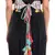 Cream Crepe Kutch Embroidered Tie- Up Belt with Colourful Tassels