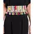 Stone Dupion Silk Marakesh Embroidered Tie- Up Belt with Colourful Tassels