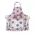 Purple and Grey Colour Printed Canvas Apron with Pouch