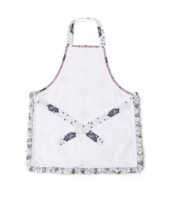 Payal Singhal Purple and Grey Colour Printed Canvas Apron with Pouch 4