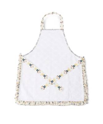 Payal Singhal Blush and Cream Colour Printed Canvas Apron with Pouch 4