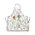 Ivory and Aqua Colour Printed Canvas Apron with Pouch