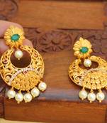 Green agate earrings