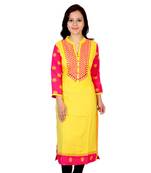 Ridan Rayon Cotton Printed Straight Kurti