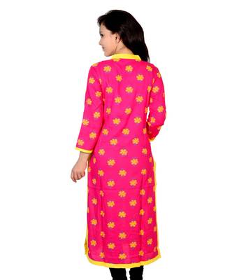 Ridan Rayon Cotton Printed Straight Kurti 3
